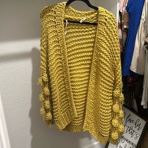 Mustard yellow cardigan
